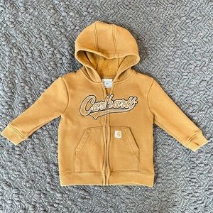Carhartt Tan Boys Zip Up Jacket Baby Toddler 18 mo